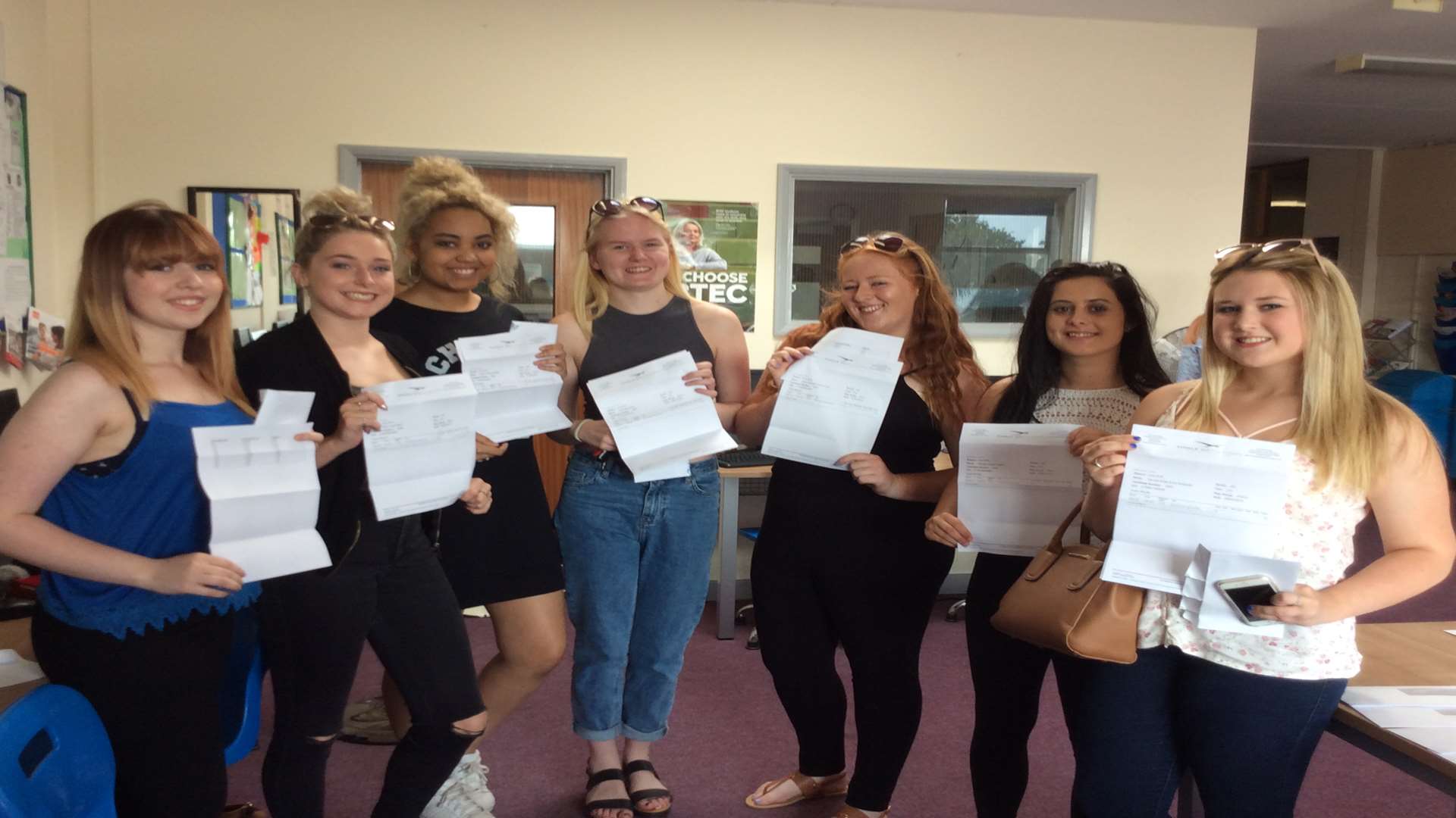 Sittingbourne Community College BTEC dance students who had a record breaking year of A-level results