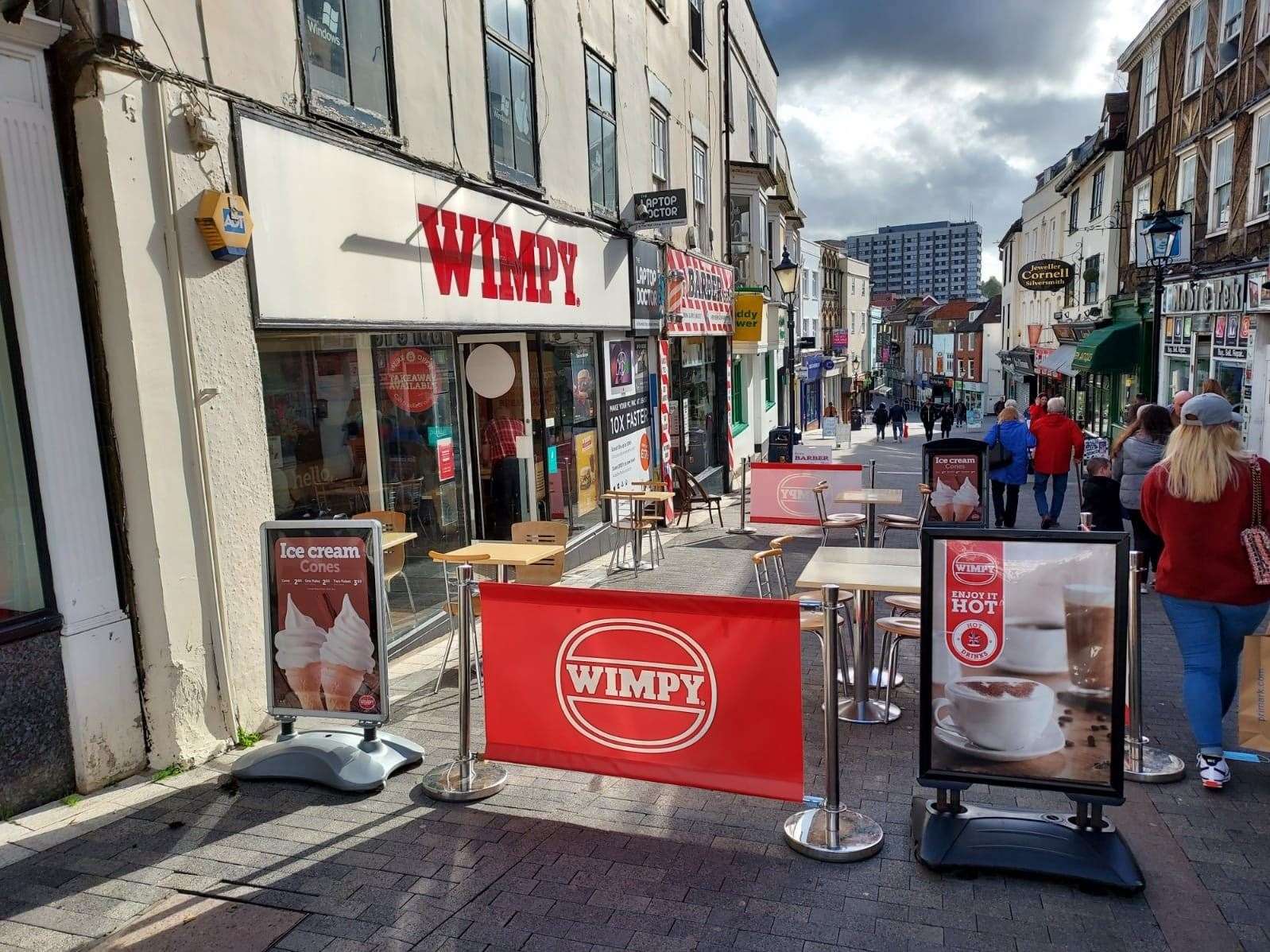 Outside Wimpy in Gabriels Hill, Maidstone you could not tell it was a buzzing metropolis inside Picture: KMG