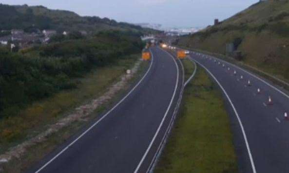 Part of the A20 will be shut for several nights during June and July. Stock image