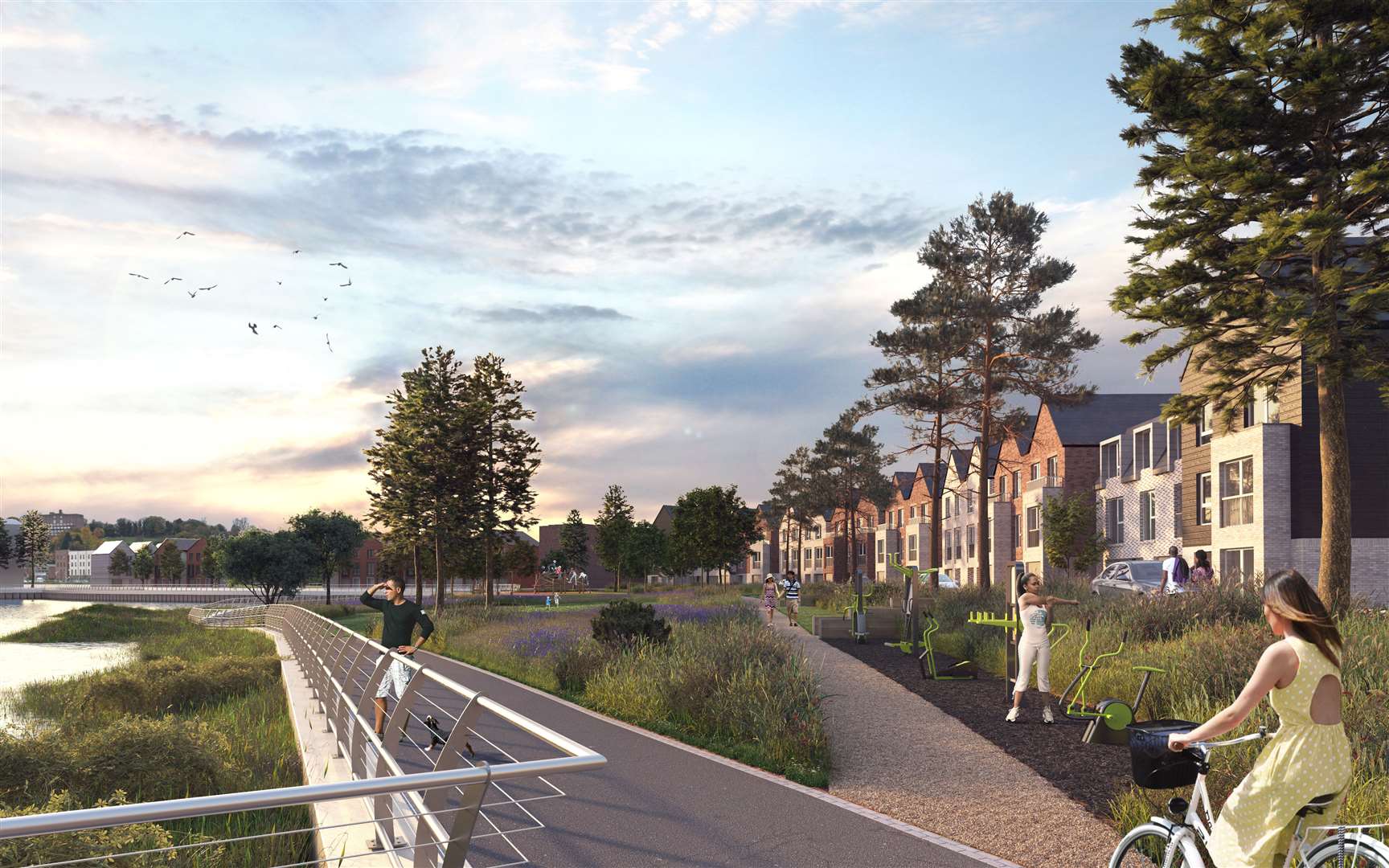 A planning application has been submitted for the £400 million Rochester Riverside development