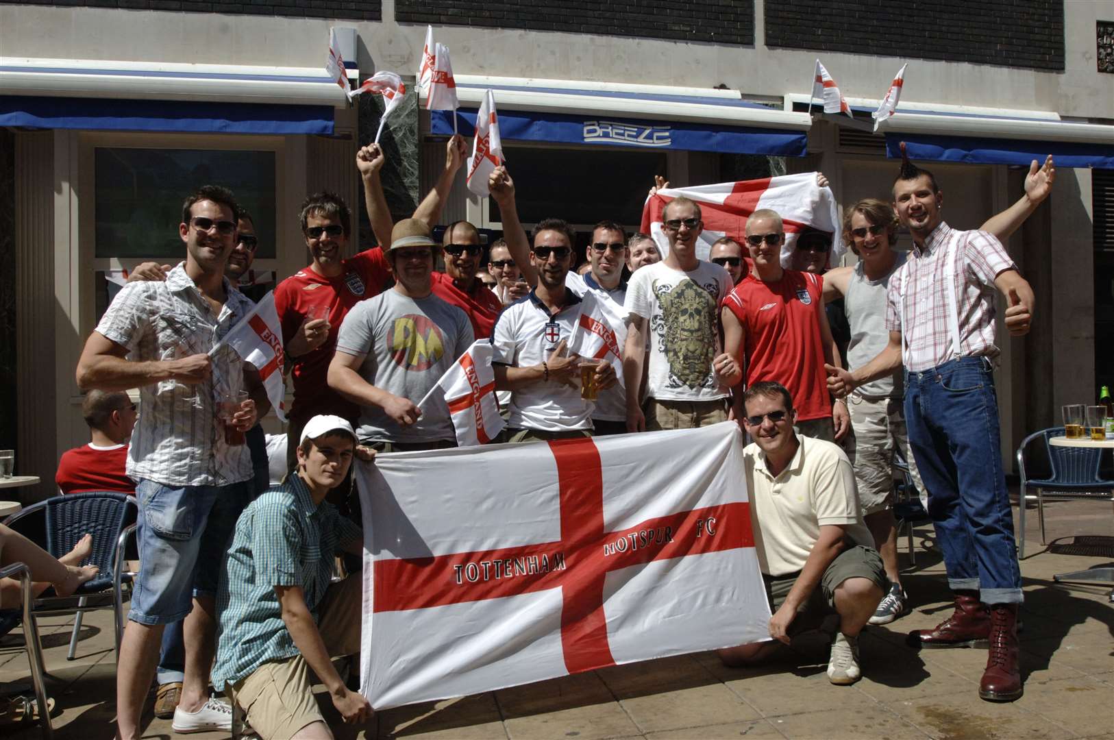 Optimism at Breeze Bar in Maidstone before England play Germany