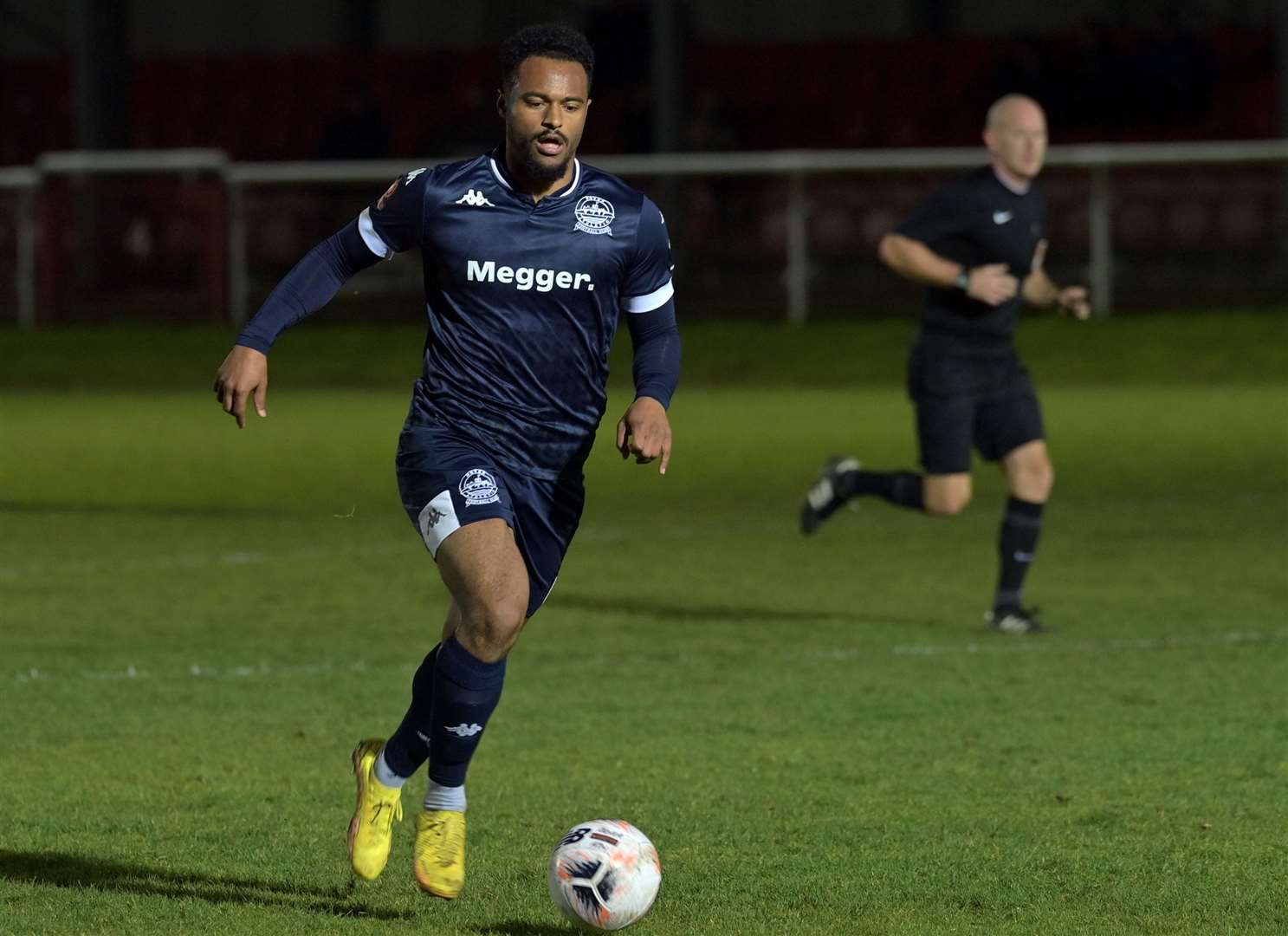 Frontman Chike Kandi has been released by Dover and has since signed for Farnborough. Picture: Stuart Brock