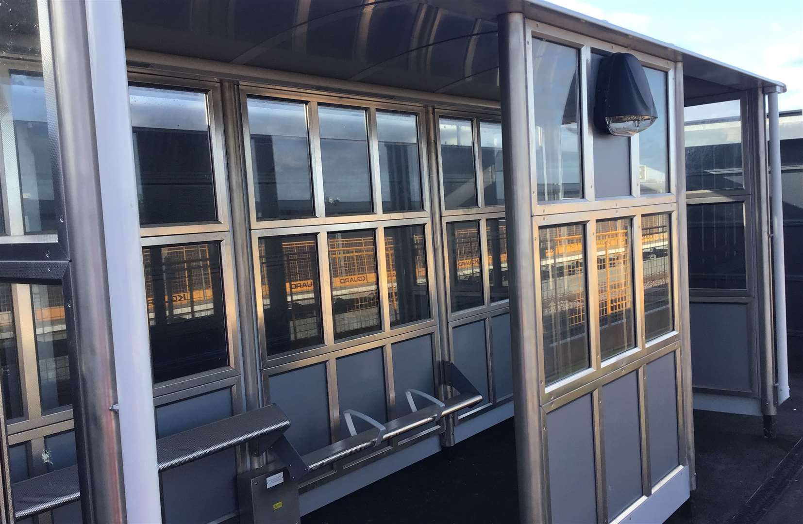 A waiting shelter at Thanet Parkway station. Picture: Network Rail