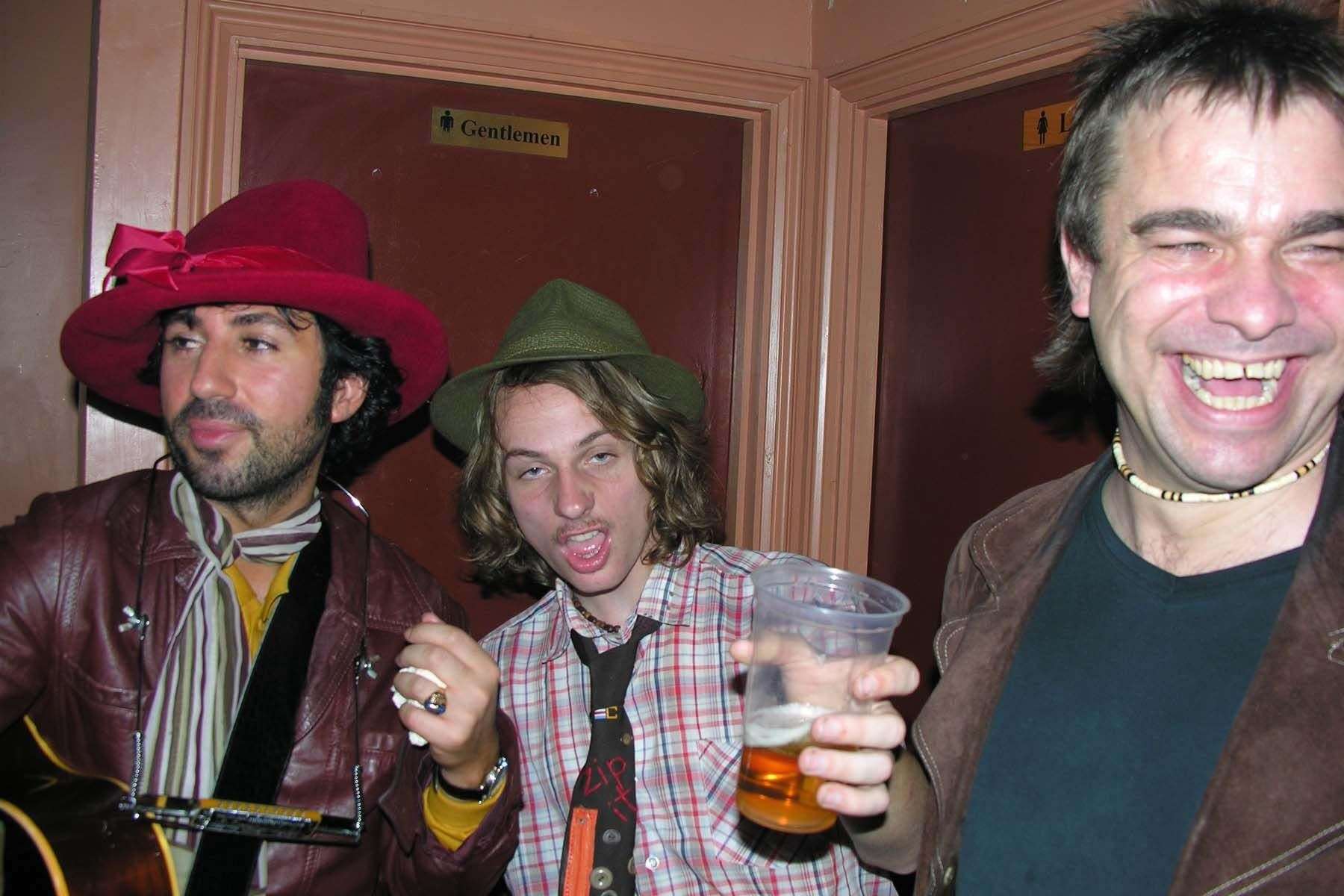 Left-right: Pete Molinari, Kid Harpoon and Jim Riley. Picture by Dave Wise