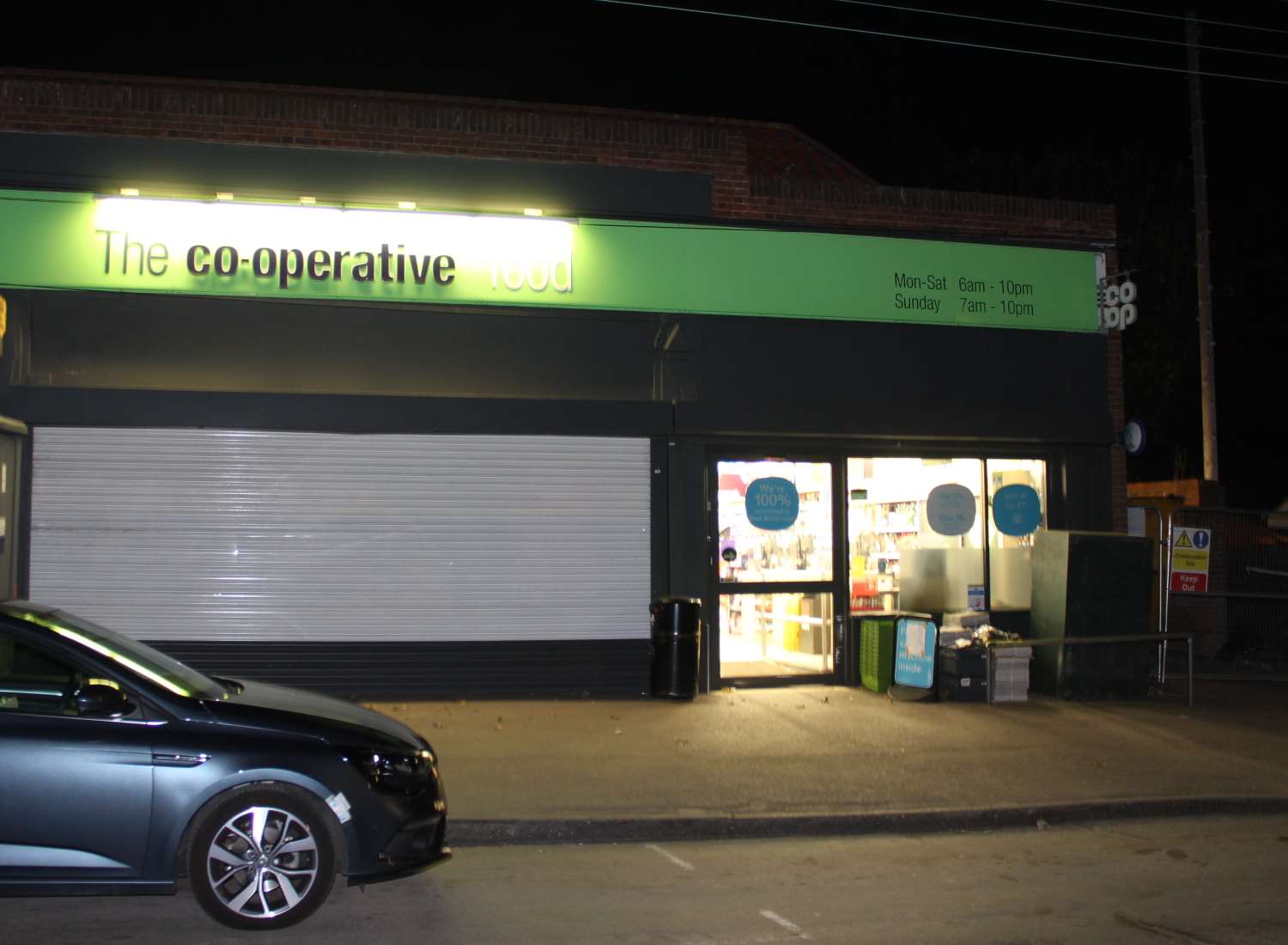 Emptied: The Coop store at Minster