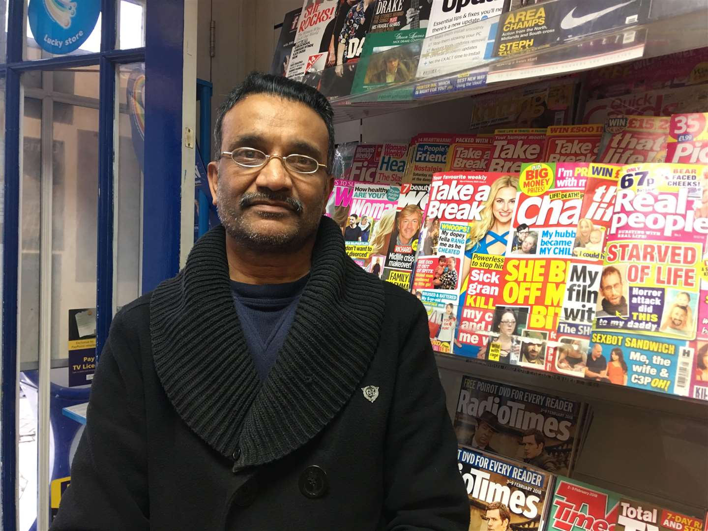 Shop owner Jitendra Patel is vowing to ramp up security at the premises