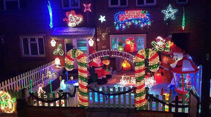 A light display in Romney Road, Northfleet, raised money for Ellenor Hospice (6201712)