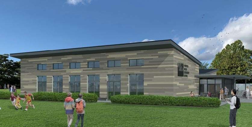 The proposed community centre on the Memorial Field at Paddock Wood