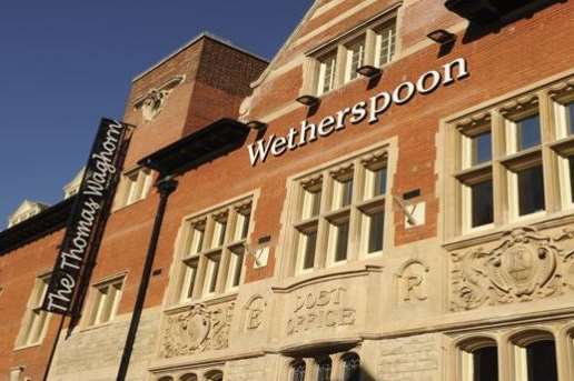 Wetherspoon pub the Thomas Waghorn in Chatham