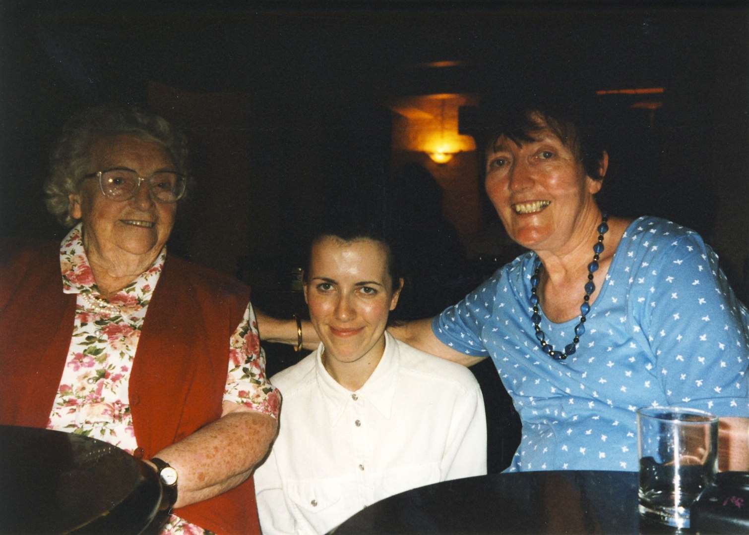 Louise Kerton pictured with mum Kath and maternal grandmother Eileen Conlon of Bexhill, who have both now passed away