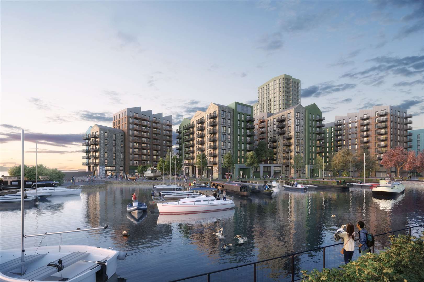 The Albion Waterside development in Gravesend has been approved by Gravesham council. Picture: Joseph Homes