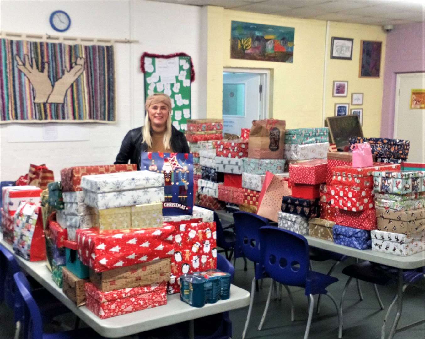 Jaymie Dunster's Christmas shoebox campaign in aid of the Catching Lives shelter in Canterbury has been altered for 2020
