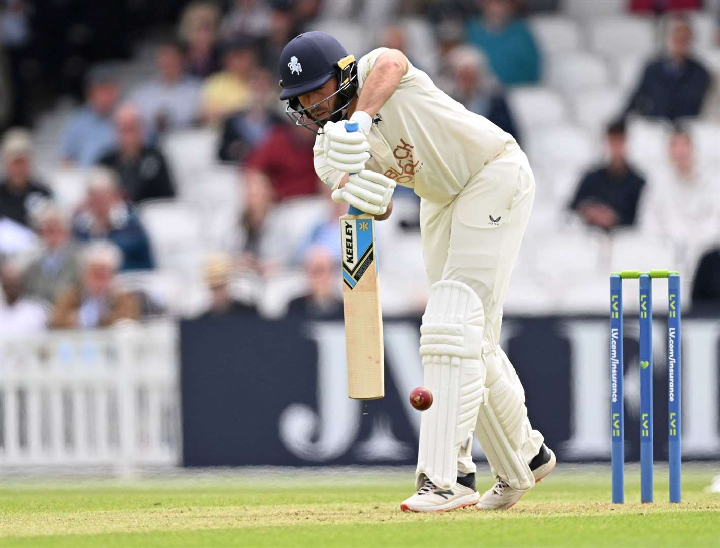 Jack Leaning – captained Kent in the absence of Sam Billings during their record-breaking County Championship defeat at home to Surrey. Picture: Keith Gillard