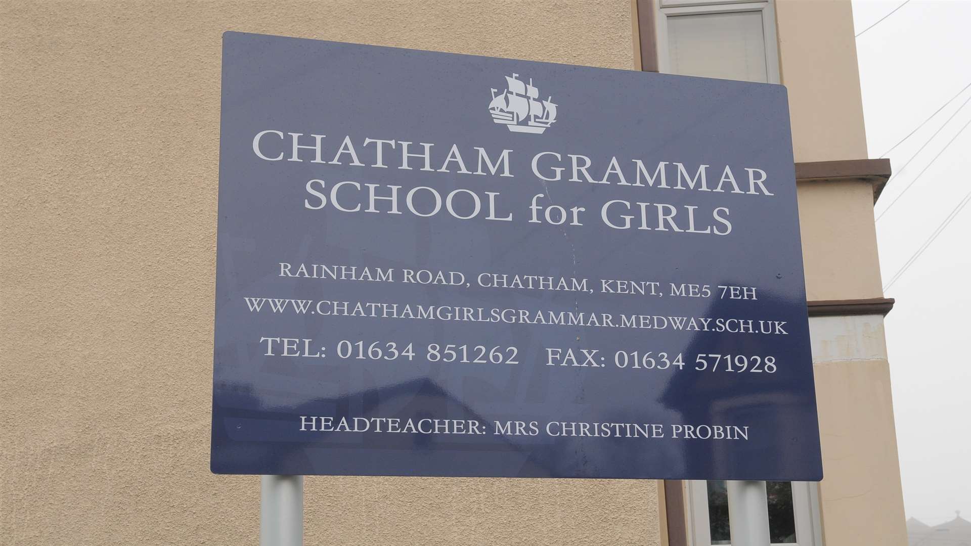 The protest happened at Chatham Grammar School for Girls