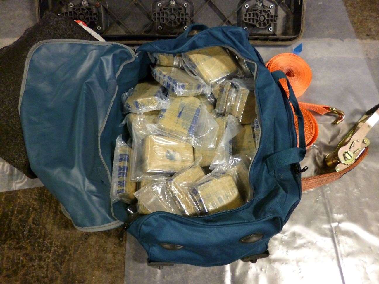 The heroin found in Sinan Iscan's truck was worth £2m. Picture National Crime Agency (NCA)
