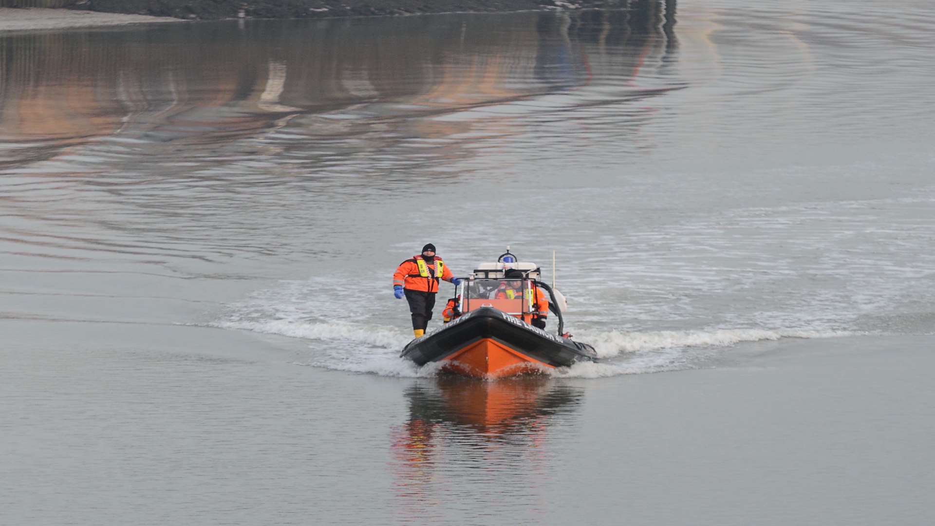 Search teams looking in the River Medway