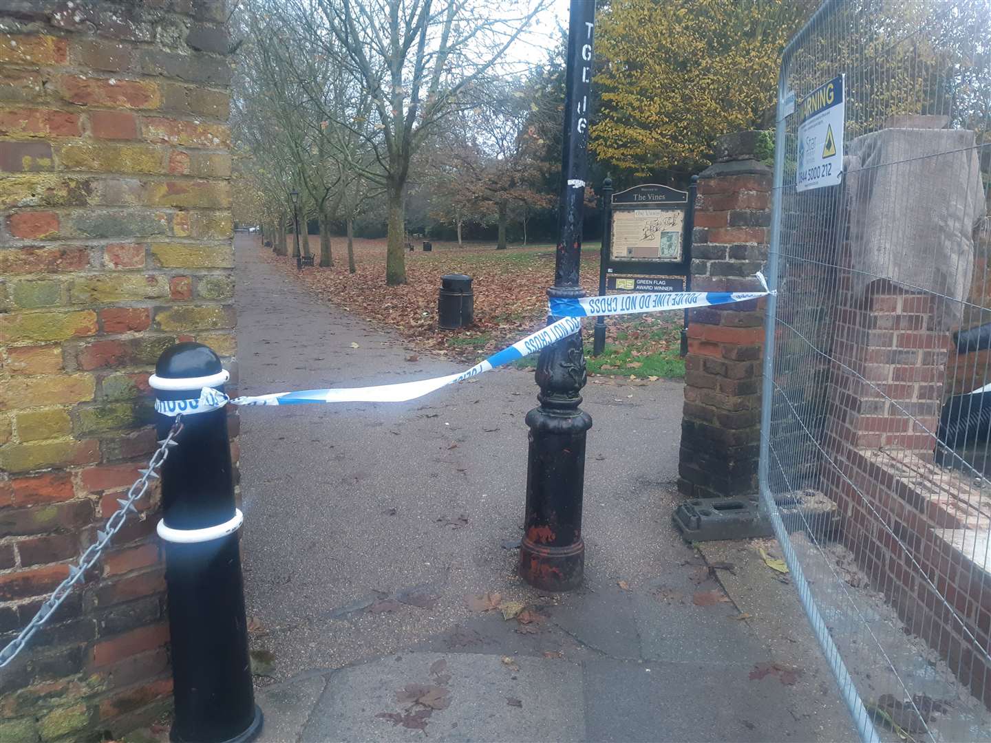 Police cordon at The Vines in Rochester (22397446)