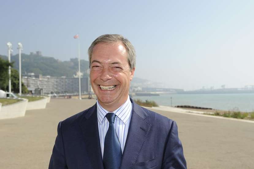 UKIP leader Nigel Farage is aiming to turn the county purple