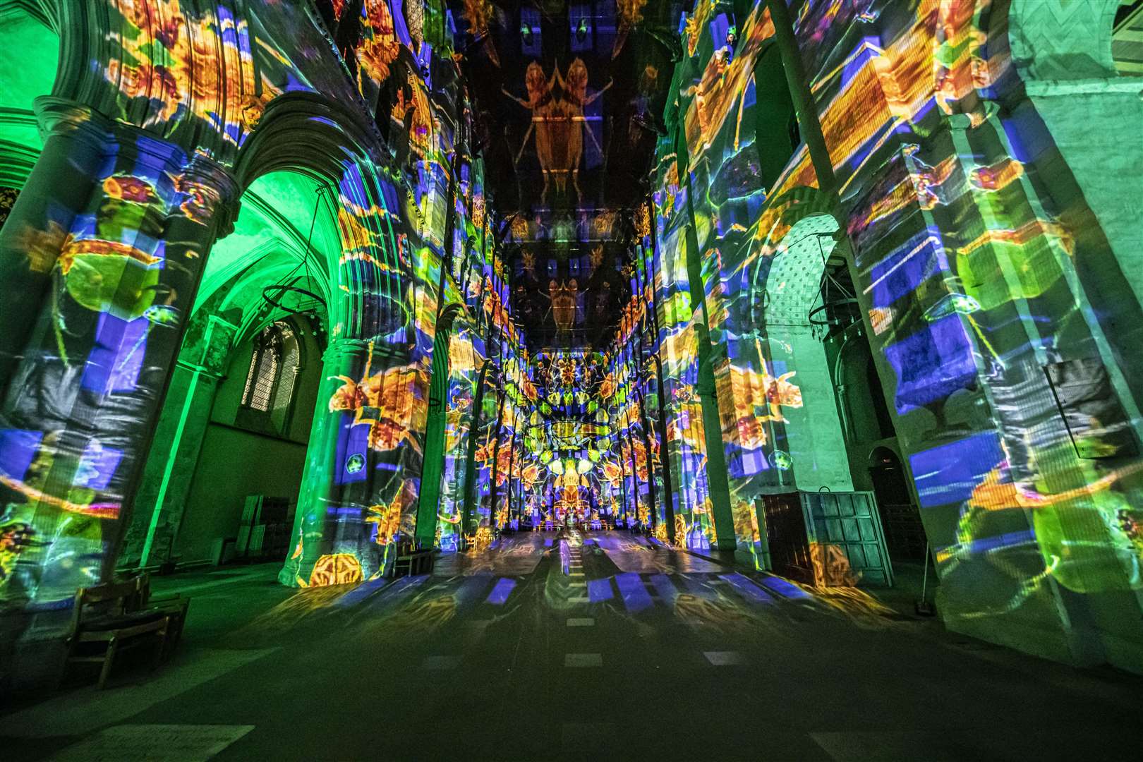 Sound and light show Life is coming to Rochester Cathedral this autumn. Picture: Rochester Cathedral