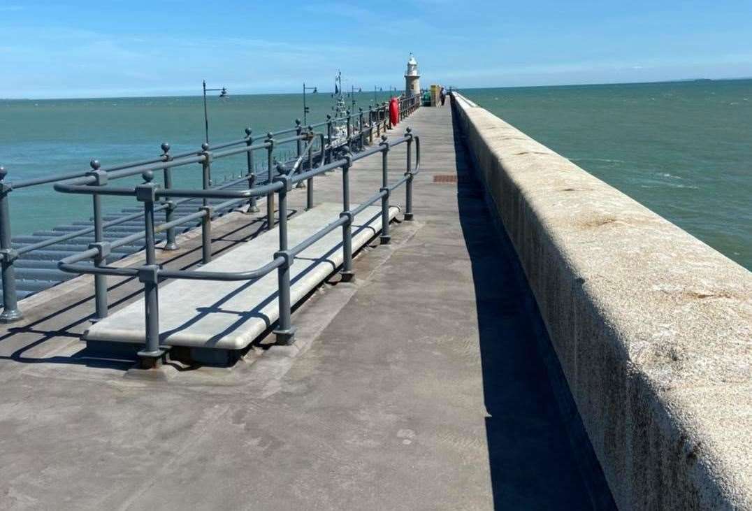 Folkestone harbour arm is open to fish from again but numbers are limited