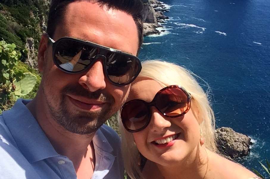 The newlyweds had a lucky escape from the terrifying experience and are enjoying their honeymoon. Picture: Lucy Westbrooke