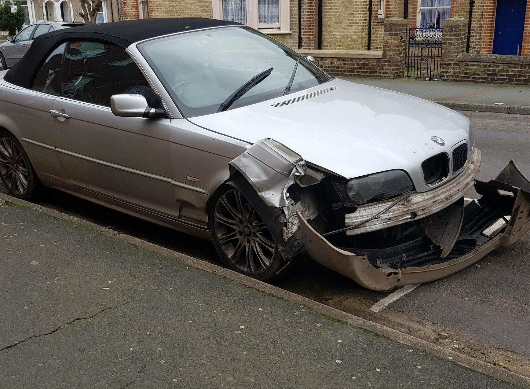 The silver BMW found in Cavendish Road