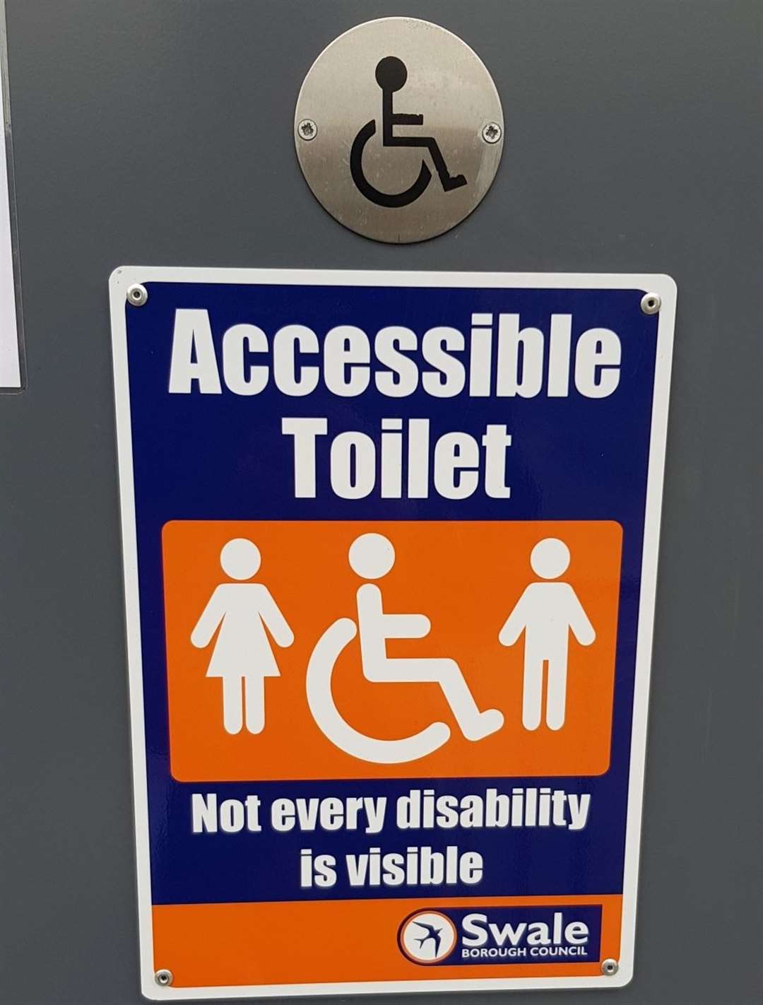 11 signs have been put up on disabled toilets in Swale. Picture: Swale council
