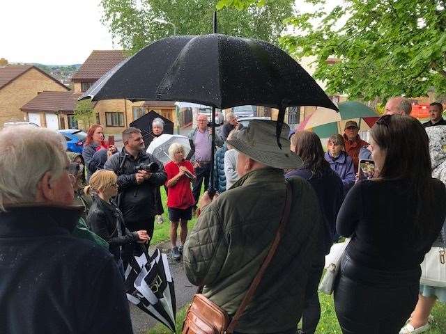 Downswood residents gather to protect the Lime trees in Deringwood Drive
