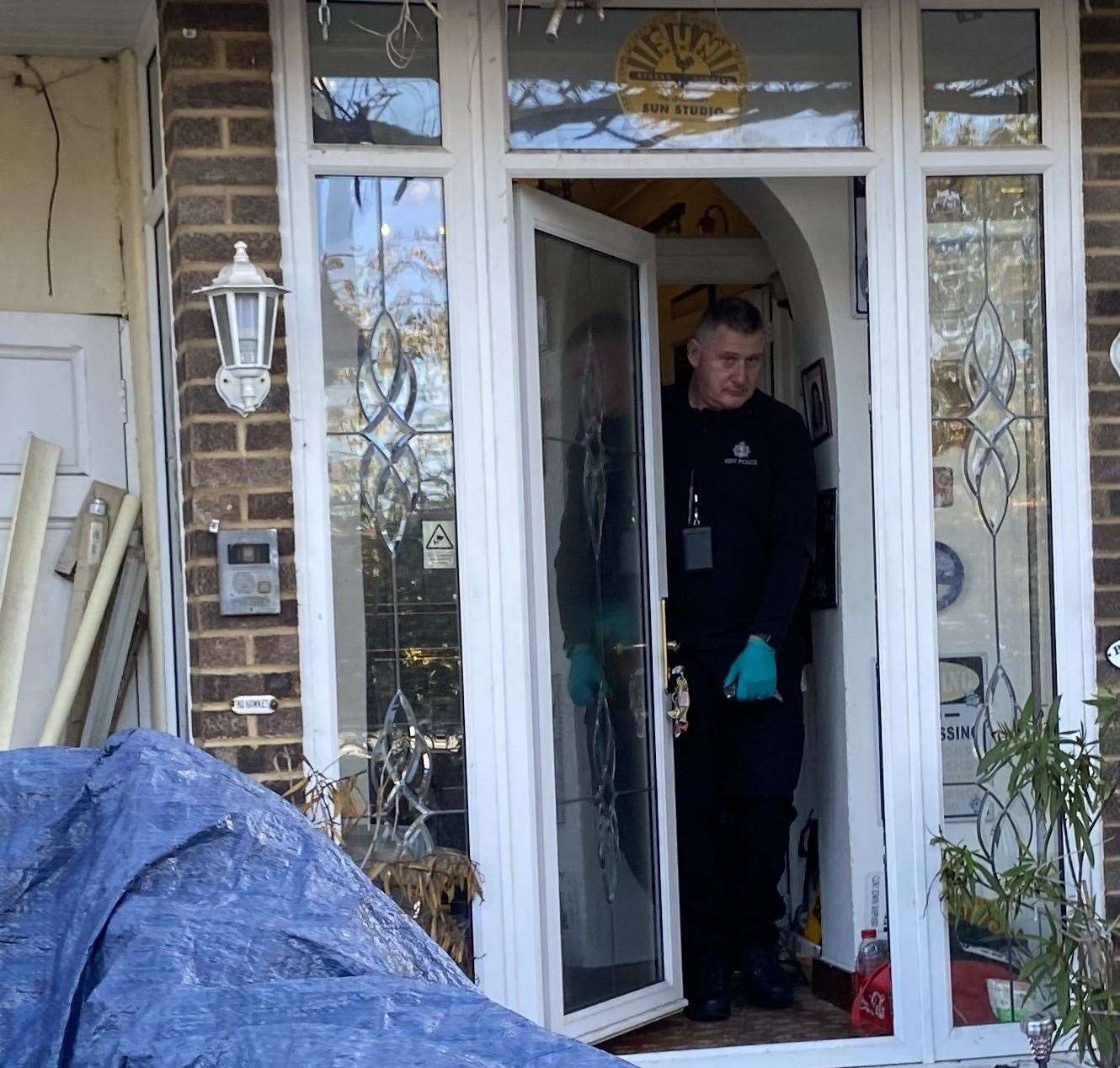 Police at a property in Wentworth Drive, Dartford