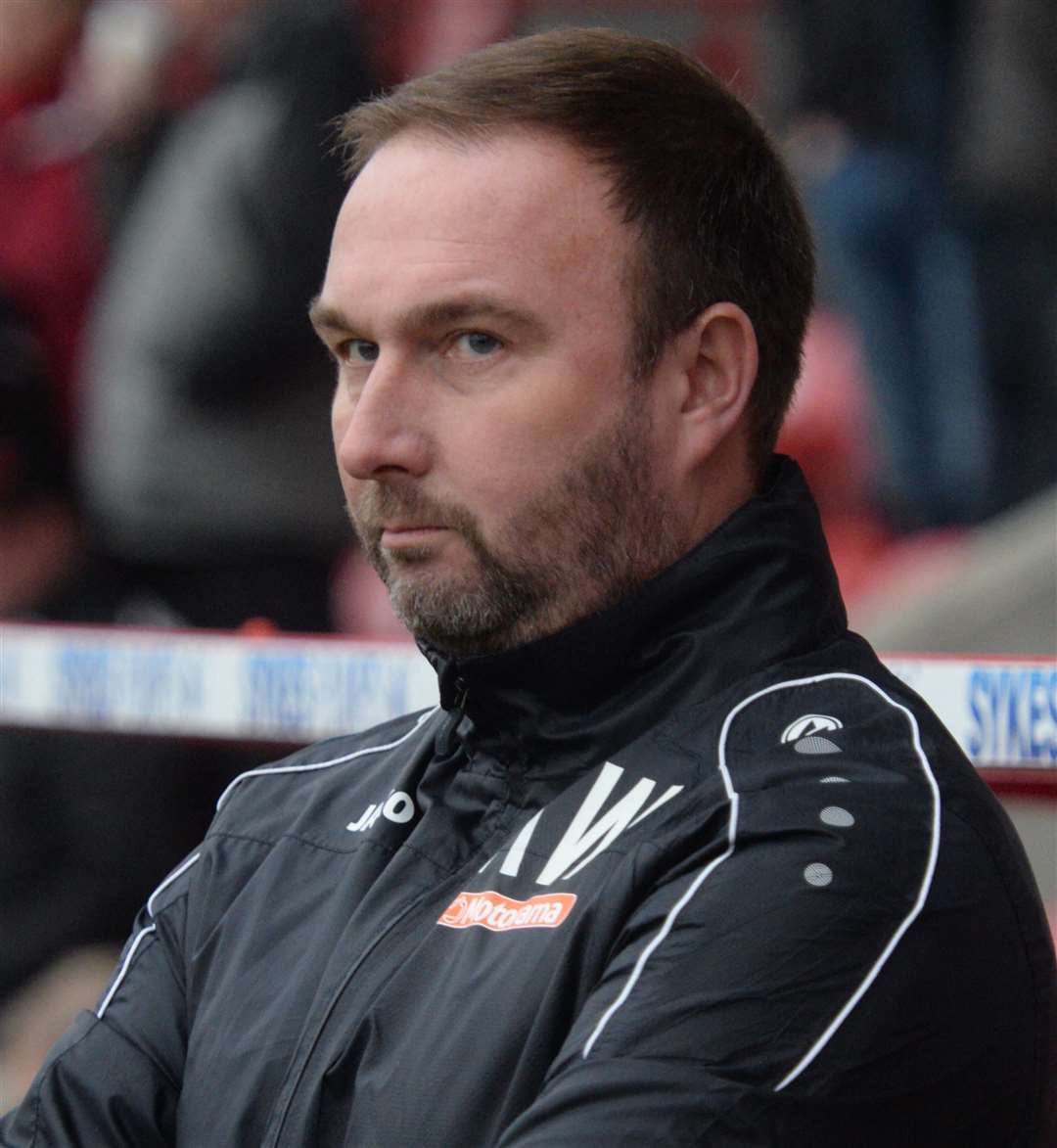 Ebbsfleet manager Kevin Watson. Picture: Chris Davey FM25672576)=