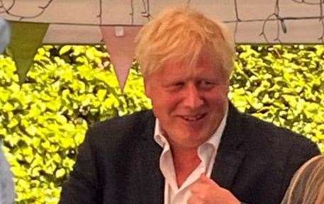 Former PM Boris Johnson the night before the report was released