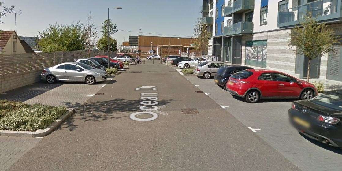 Nathan Moore was stopped by officers in Ocean Drive, Gillingham, last year. Picture: Google Maps