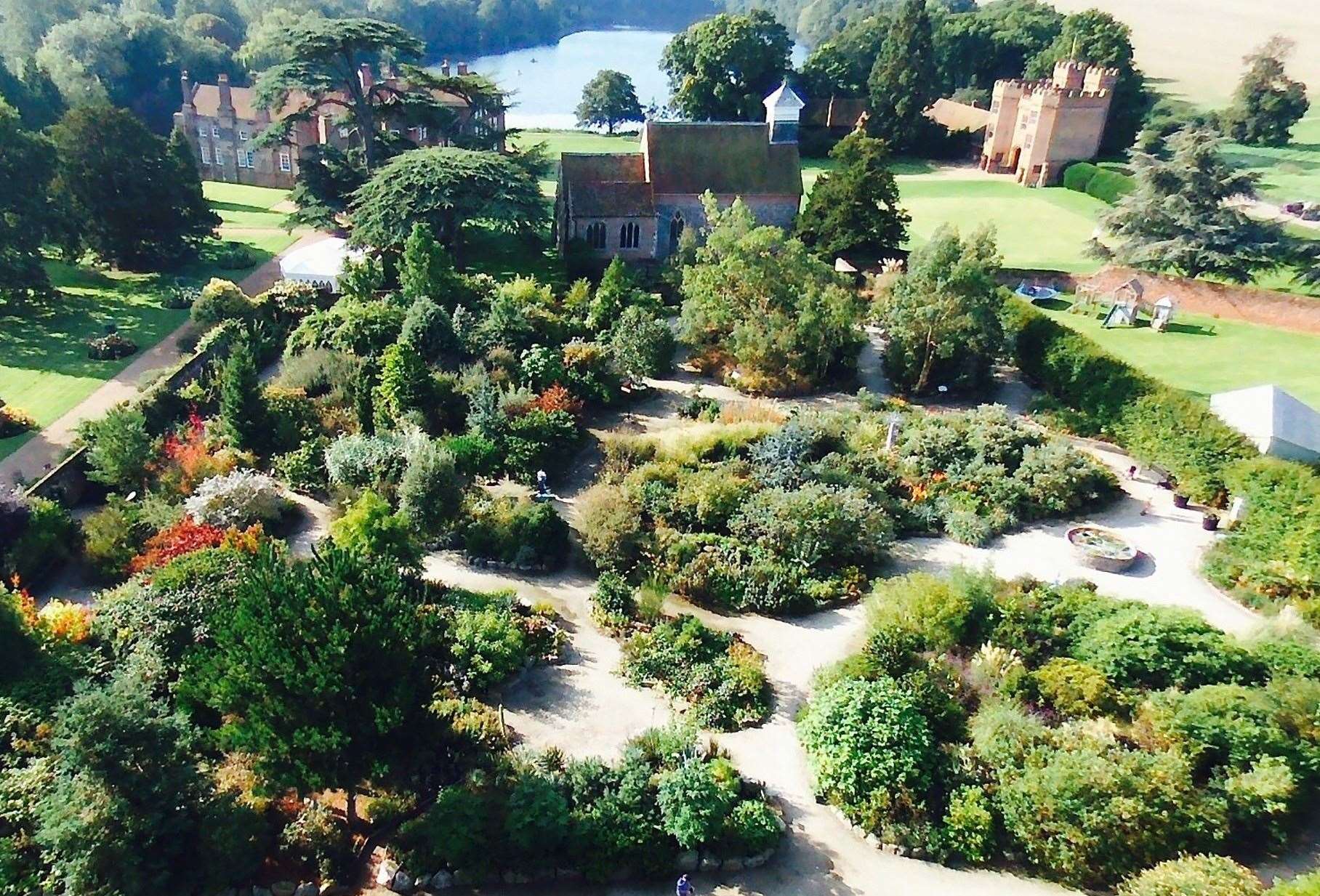 Lullingstone Castle grounds and Tom Hart Dyke's World Garden
