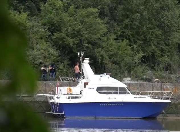 The boat at Cuxton Marina