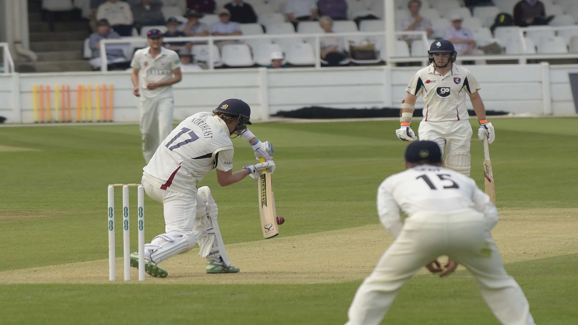 Sam Northeast on his way to a career-best 189. Picture: Tony Flashman