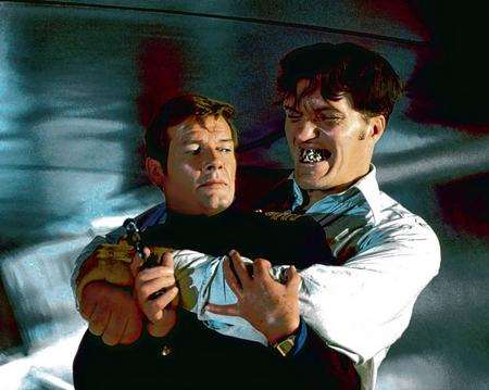 Richard Kiel as Jaws was voted the best Bond villain in a recent poll. seen with Roger Moore as Bond. Pictures taken from Bond on Bond by Roger Moore, copywright: 1962-2012 Danjaq LLC and United Artists Corporation