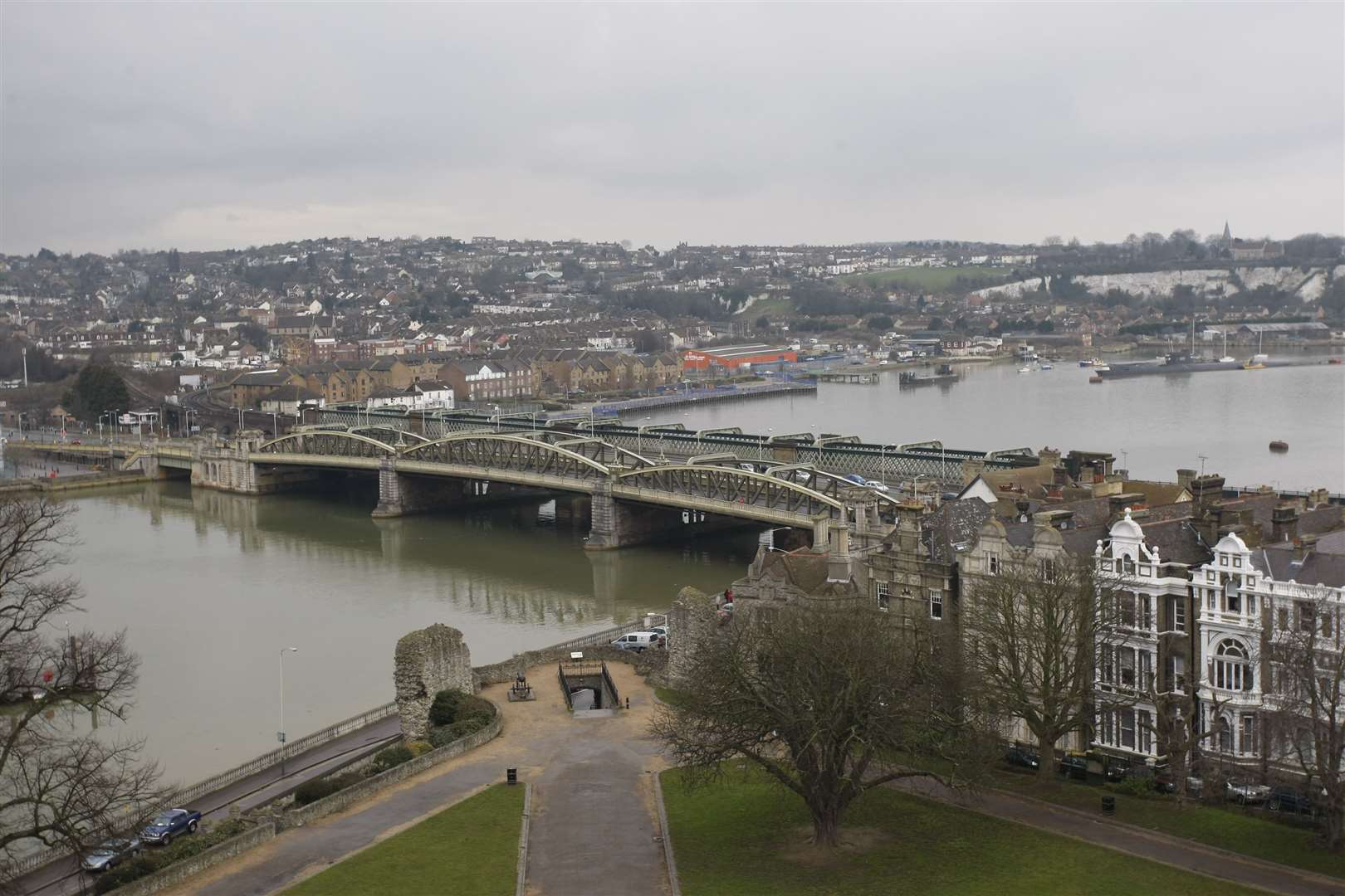 A 2010 picture by Peter Still shows the views of Rochester Bridge from Rochester Castle. Picture: Peter Still
