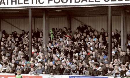 Dover fans against Aldershot