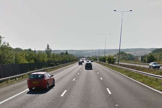 The M2 coastbound. Picture: Google Street View