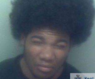 Malachi Oba, 19, of Dagmar Road, Chatham, was sentenced to three years youth custody, picture Kent Police
