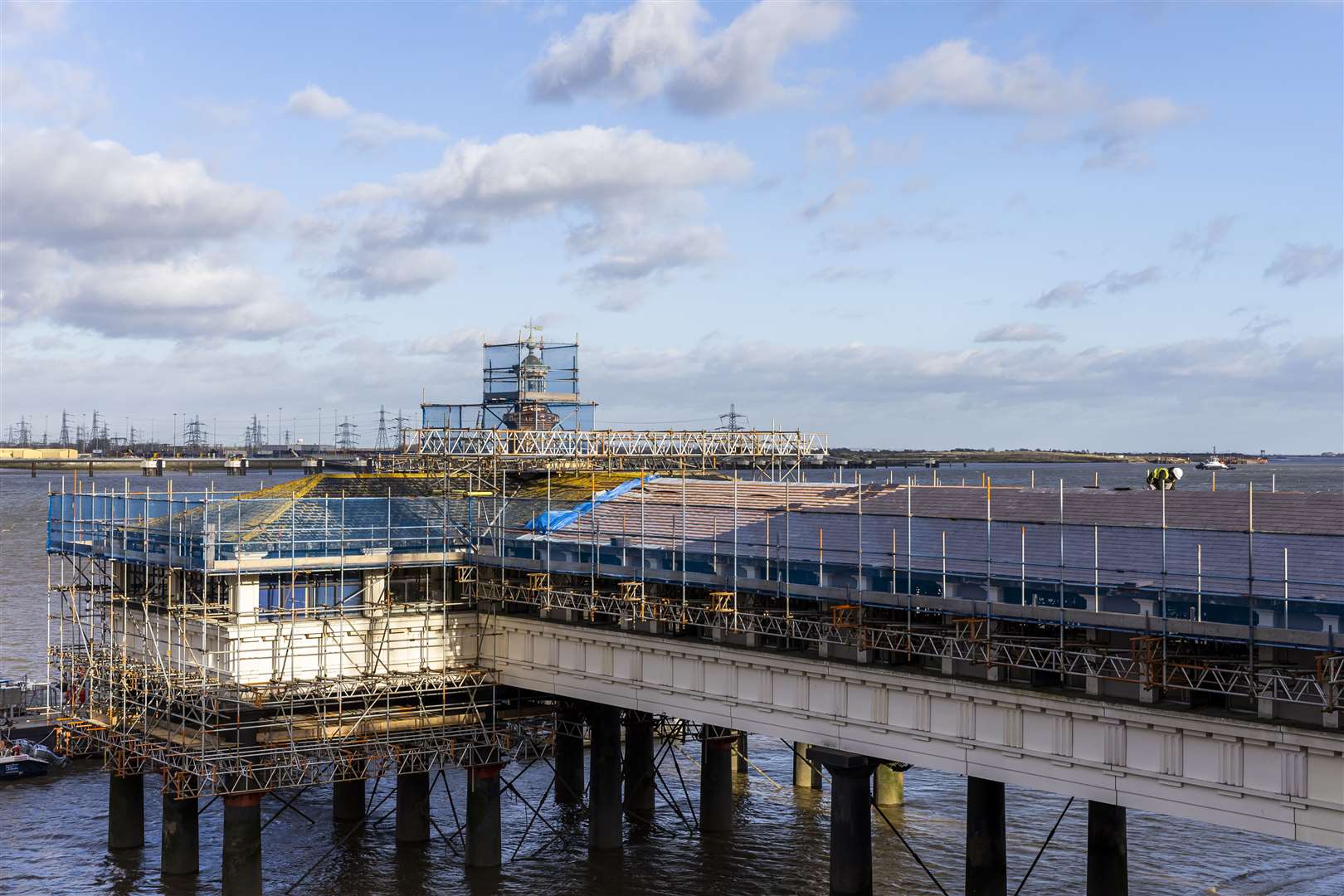 Work is also underway to refurbish the pier's roof. Picture: Port of London Authority
