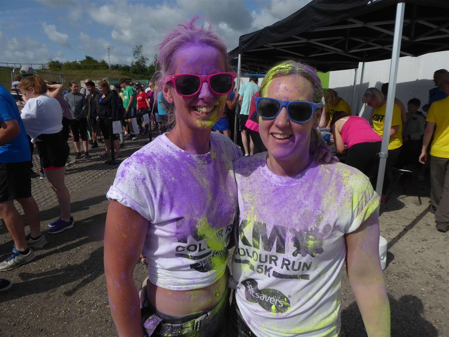Leanne Ford of Whitstable and Louise Angus of Herne Bay ran at the KM Colour Run for British Heart Foundation.
