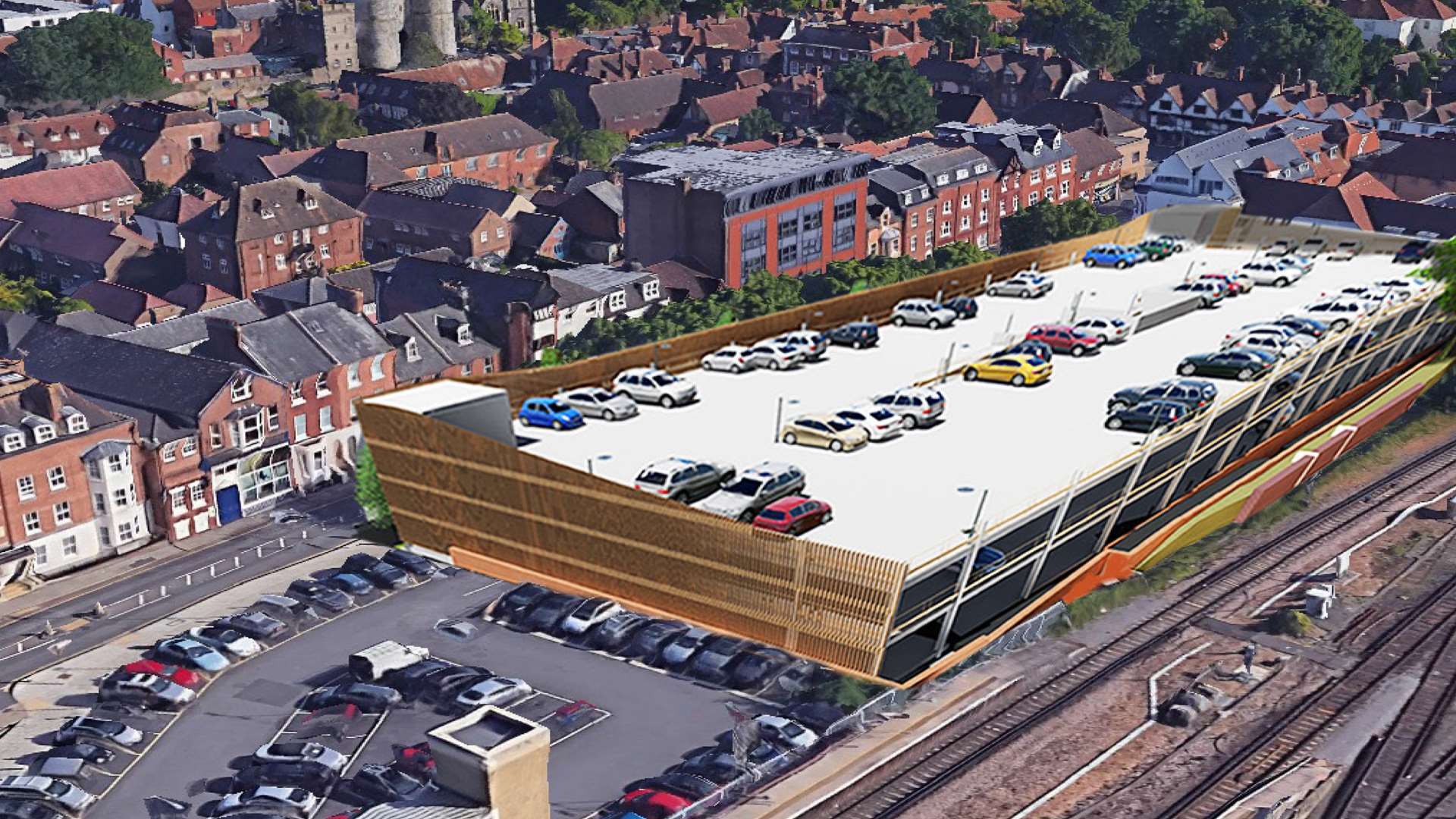 The proposed new multi-storey car park in Station Road West, Canterbury