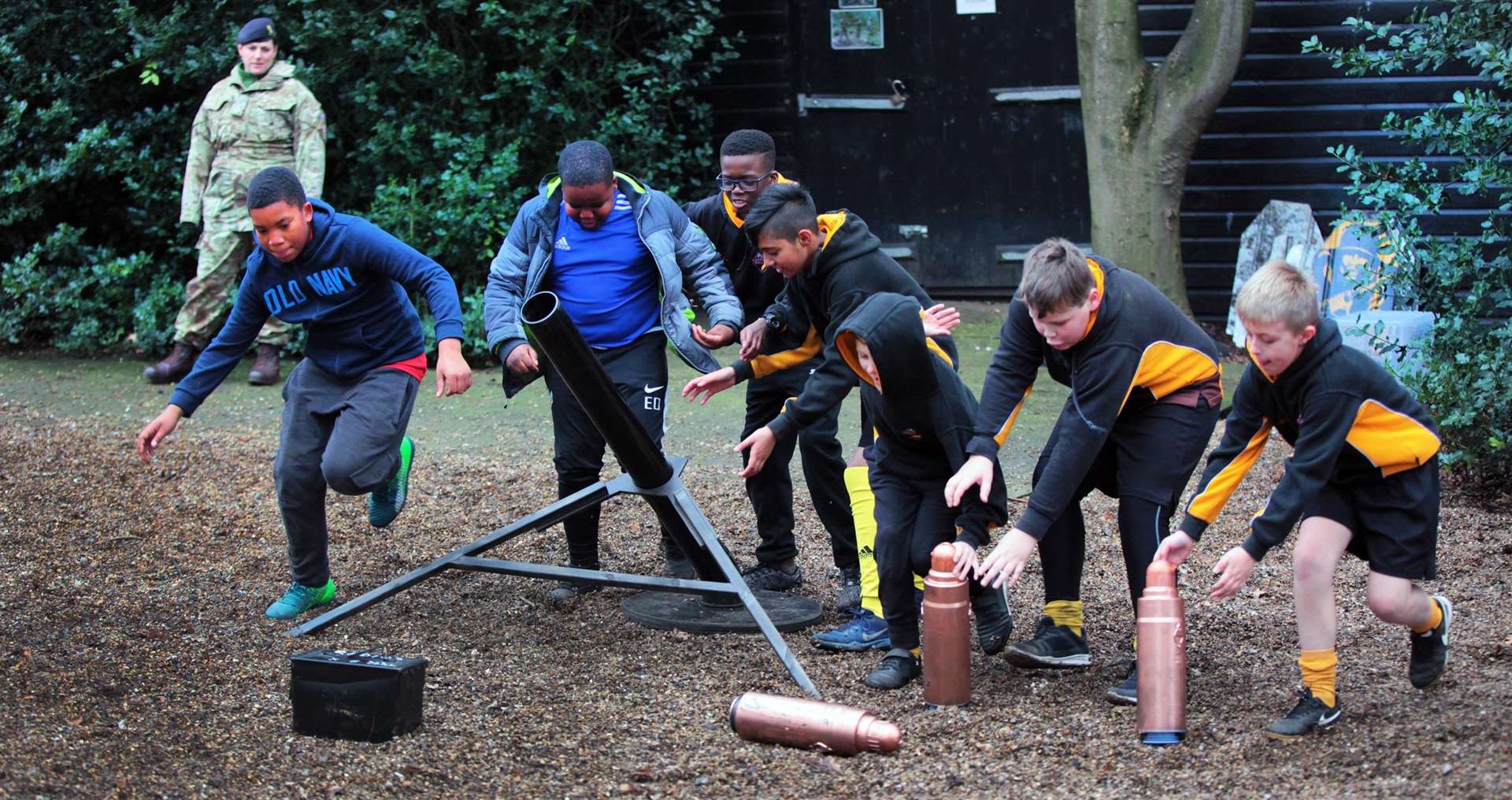 Kent and Medway junior school children joined Gad's Year 6s on a 'Challenge Day' (6946440)
