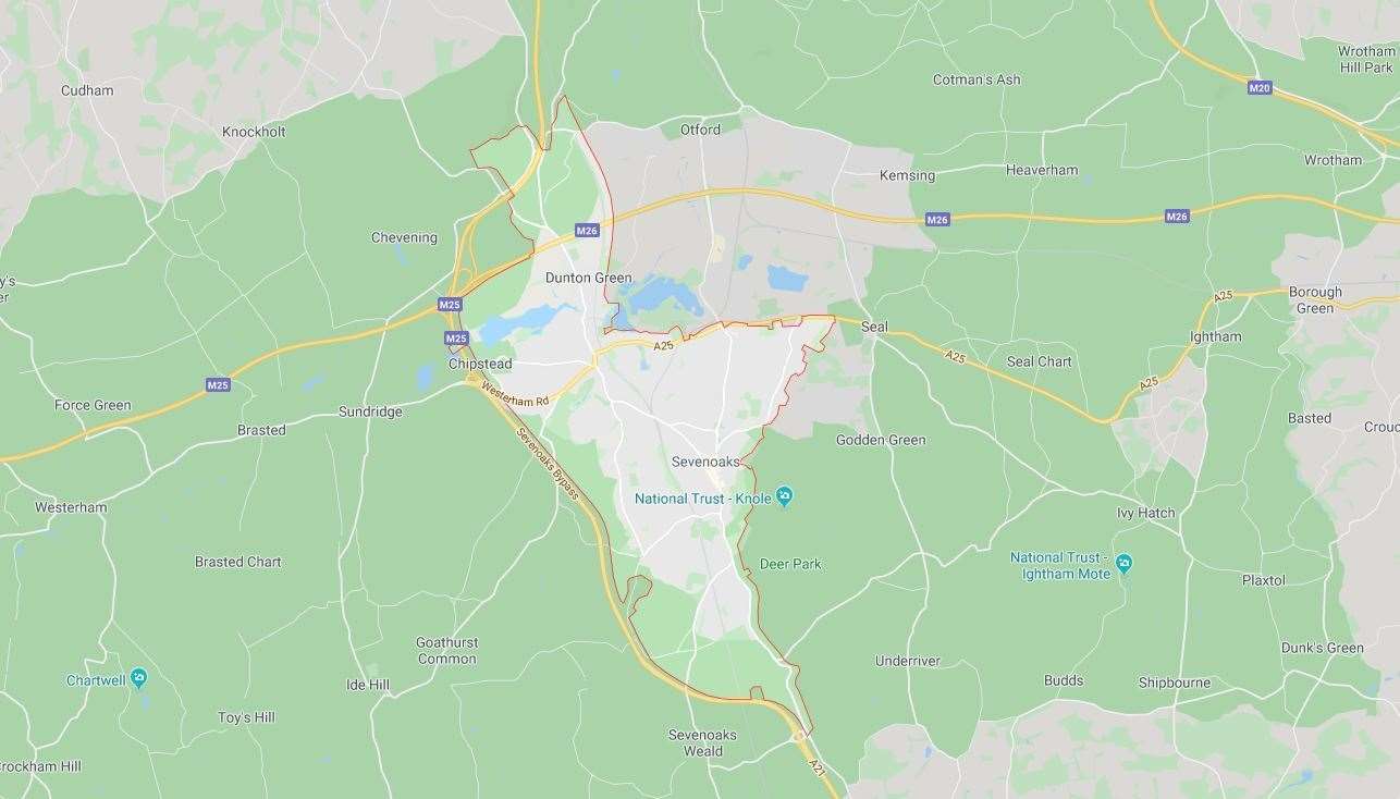 The average house price of properties sold last year in the TN13 area was £698,345.20. Picture: Google maps