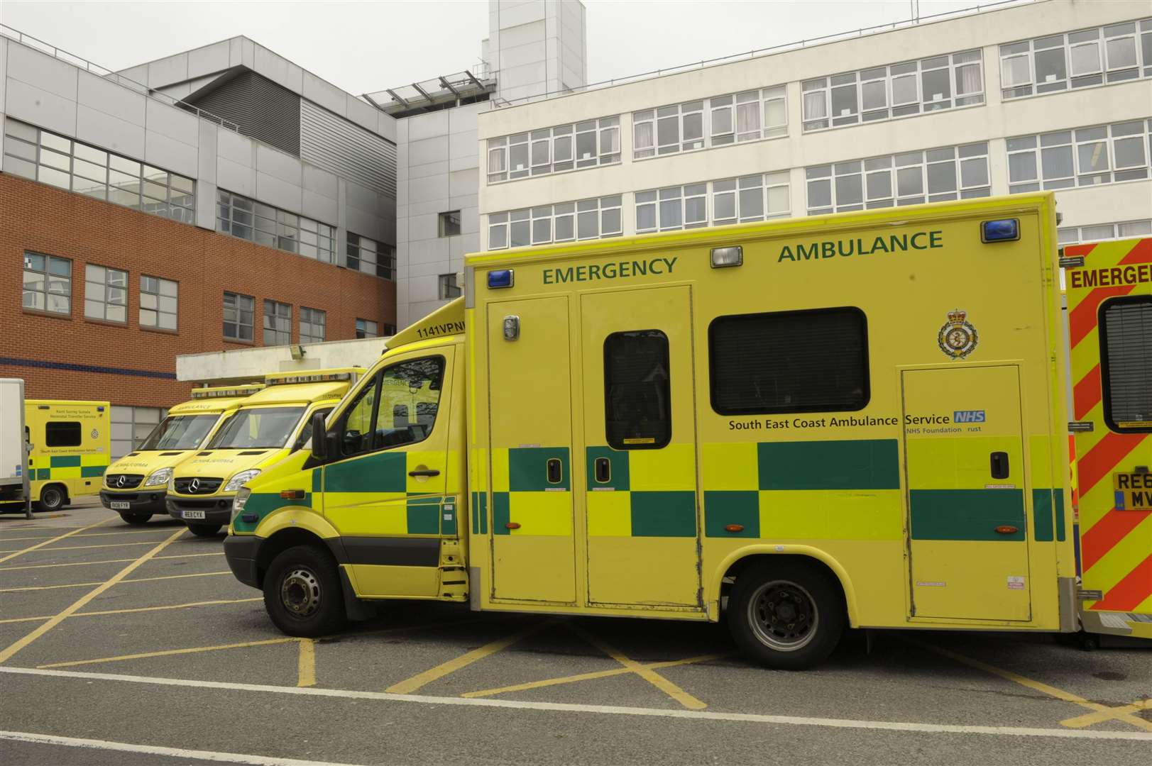 In December ambulances queued up outside Medway Maritime Hospital