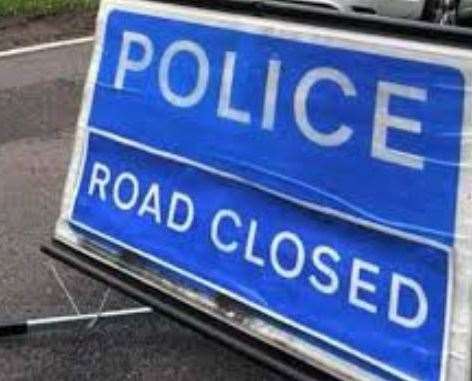 A road has been closed in both directions following a car crash near Sevenoaks. Stock picture