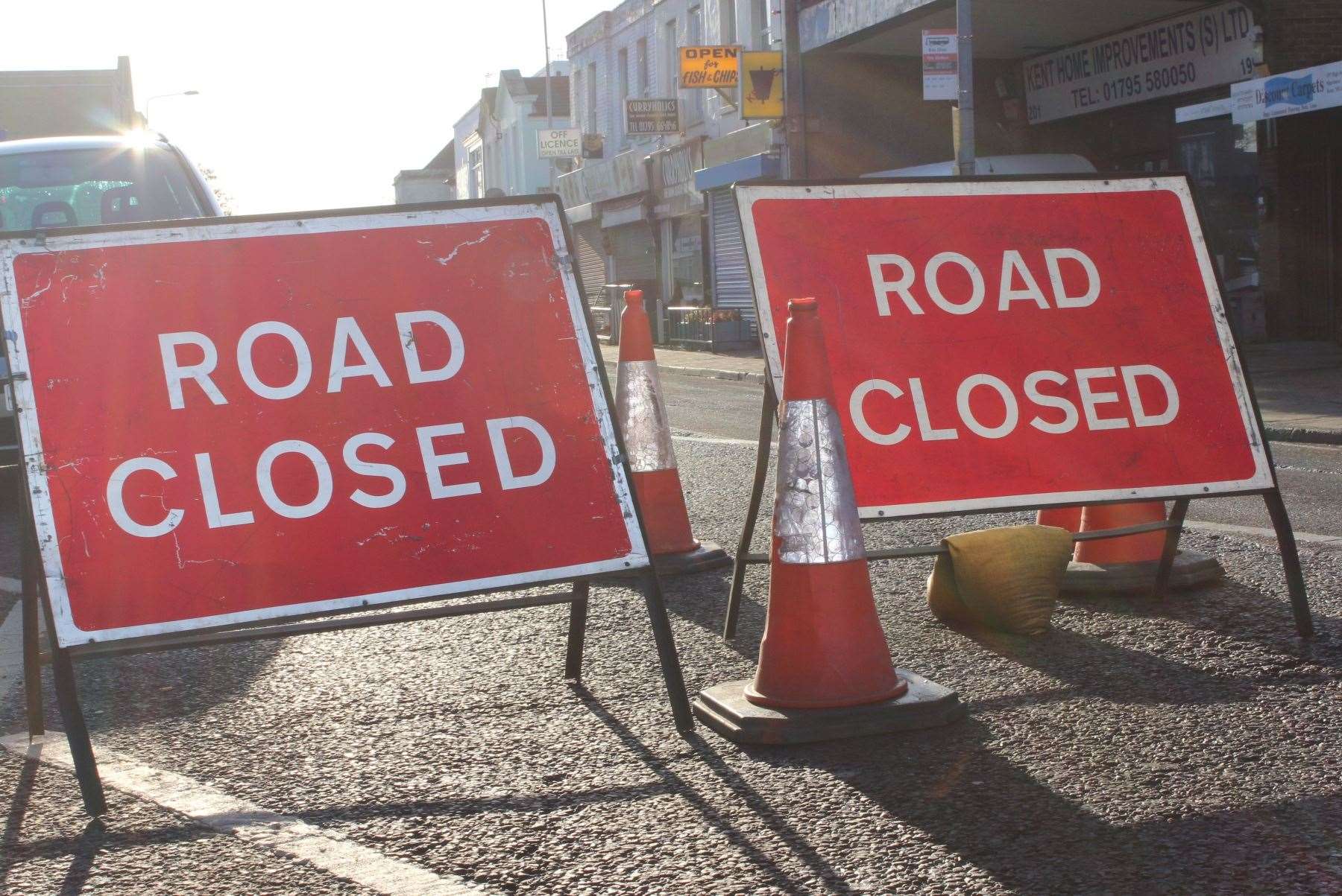 Rochester Road next to the airport will be shut for six weeks for CityFibre works. Picture: stock image