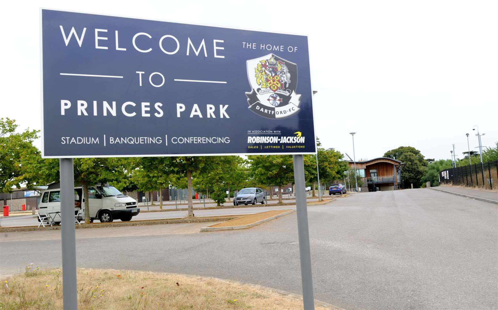 Princes Park Stadium, Dartford is already being used as a transfer station for ambulance crews Picture: Simon Hildrew
