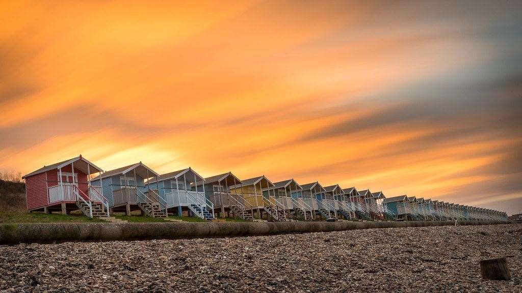 Minster beach huts. Picture supplied by Mark Whitton